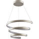 Sling LED 31.5 inch Titanium Silver Pendant Ceiling Light