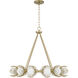 Flora 12 Light 29 inch Buffed Gold Chandelier Ceiling Light