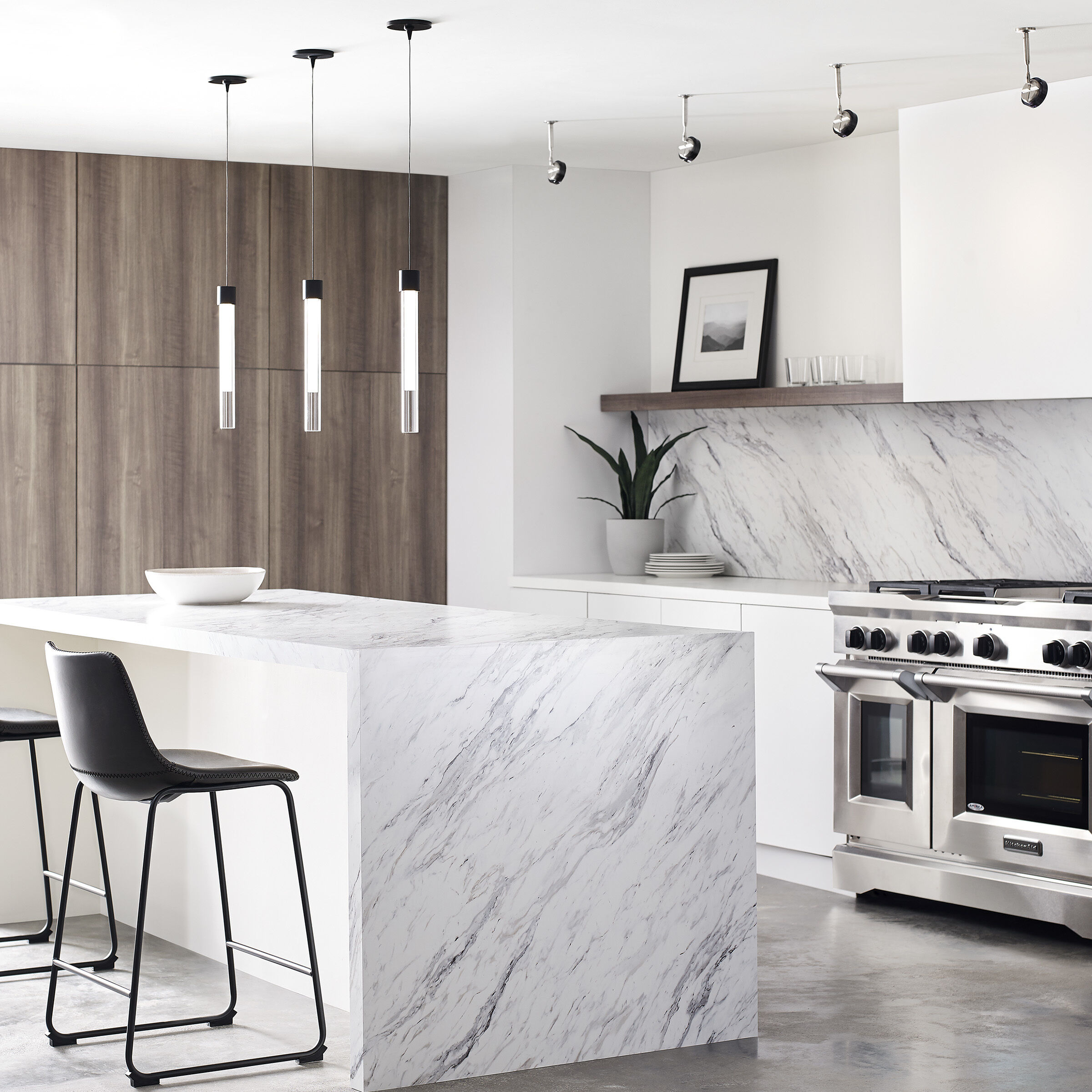 Sean Lavin Brim 1 Light 12 Satin Nickel Low-Voltage Track Head Ceiling Light in FreeJack, Transparent Smoke Glass, LED 90 CRI 3000K, 20 Degree, 5 inch