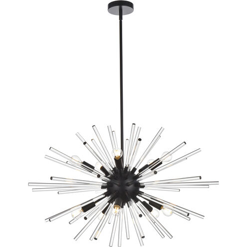 Sienna 10 Light 36 inch Black Pendant Ceiling Light