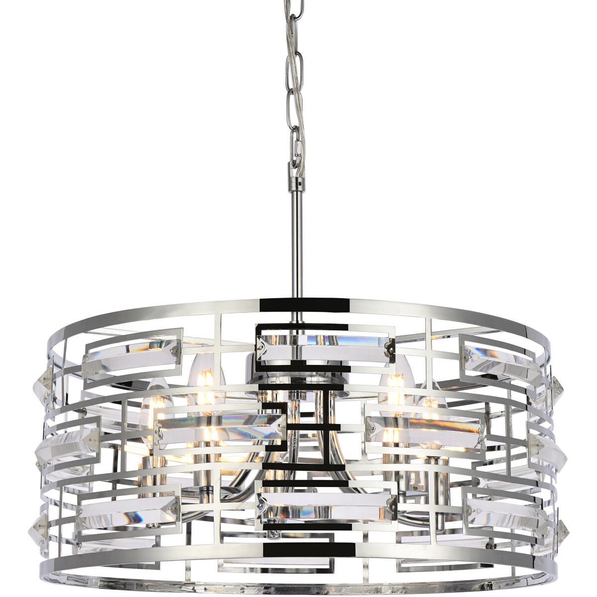 Kennedy 5 Light 19 inch Chrome Pendant Ceiling Light