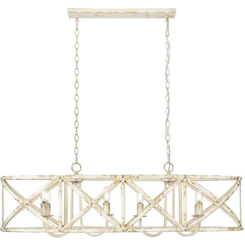 Alcott Linear Pendant Ceiling Light in Antique Ivory