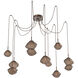 Mesa LED 17.4 inch Burnished Bronze Swag Multi-Pendant Ceiling Light in 2700K LED