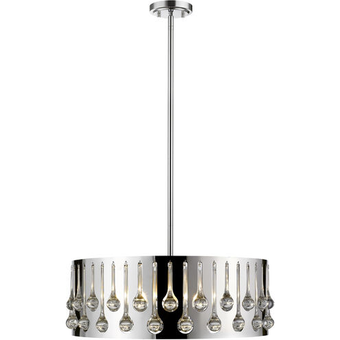Oberon 6 Light 24.5 inch Chrome Chandelier Ceiling Light