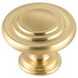 Minu Brushed Gold Hardware Cabinet Knob, Set of 10