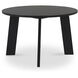 Delta 47 X 47 inch Black Outdoor Dining Table, Round