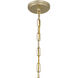 Jacobs 1 Light 5.75 inch Serene Brass Outdoor Hanging Lantern