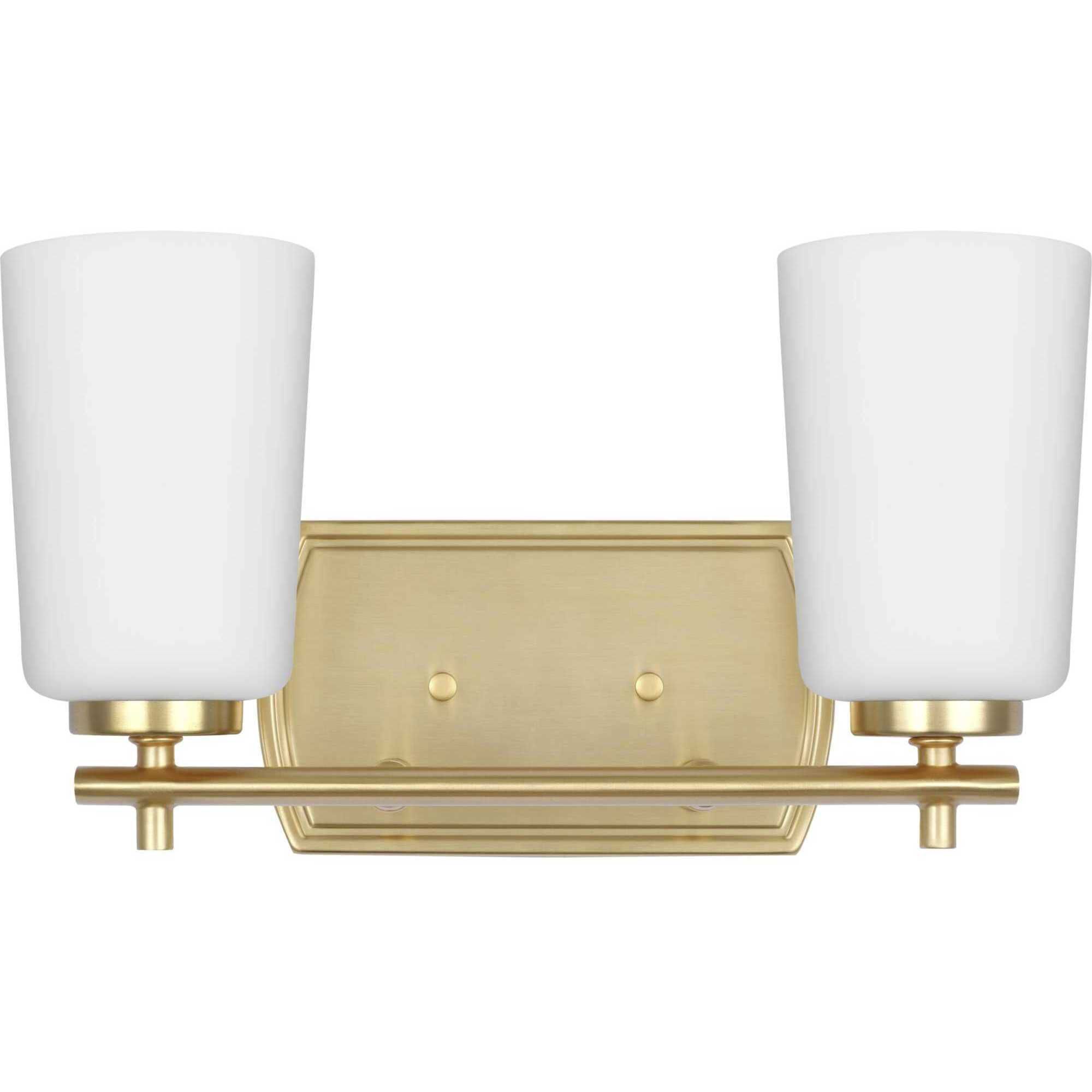 Adley 2 Light 13.88 inch Satin Brass Bath Vanity Light Wall Light
