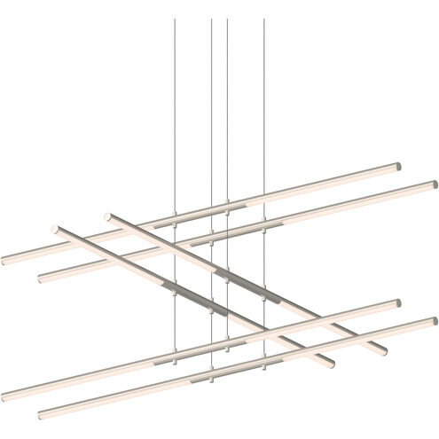 Tik-Tak LED 48 inch Satin Nickel Pendant Ceiling Light