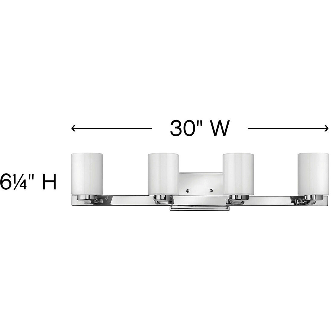 Miley LED 30 inch Chrome Vanity Light Wall Light