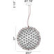 Manhattan LED 37 inch Chrome Chandelier Ceiling Light