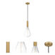 Ballston Edison LED 7 inch Satin Gold Mini Pendant Ceiling Light