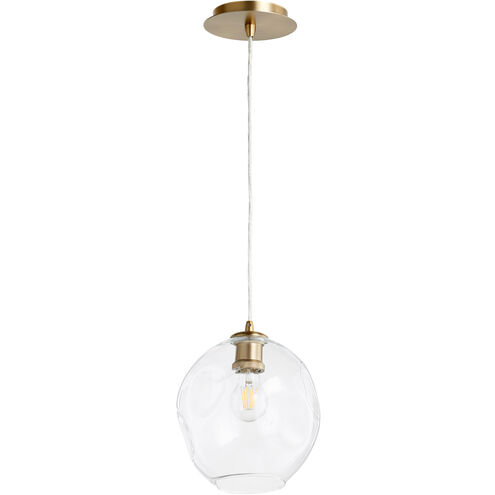Numen 1 Light 10 inch Aged Brass Pendant Ceiling Light