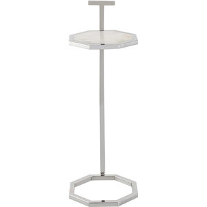 Daro 24 X 9 inch Nickel and White Accent Table