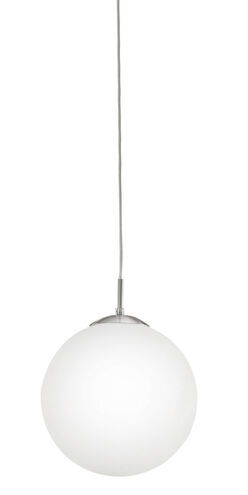 Rondo 1 Light 11.75 inch Matte Nickel Pendant Light Ceiling Light