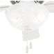 Swanson 44 inch Fresh White with Fresh White/Natural Wood Blades Ceiling Fan