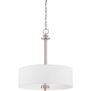Harlowe 3 Light 18.25 inch Satin Platinum Pendant Ceiling Light