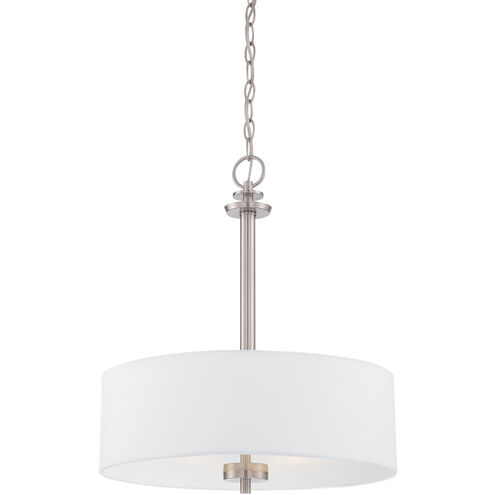 Harlowe 3 Light 18.25 inch Satin Platinum Pendant Ceiling Light
