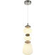 Strata LED 6.7 inch Satin Nickel Pendant Ceiling Light