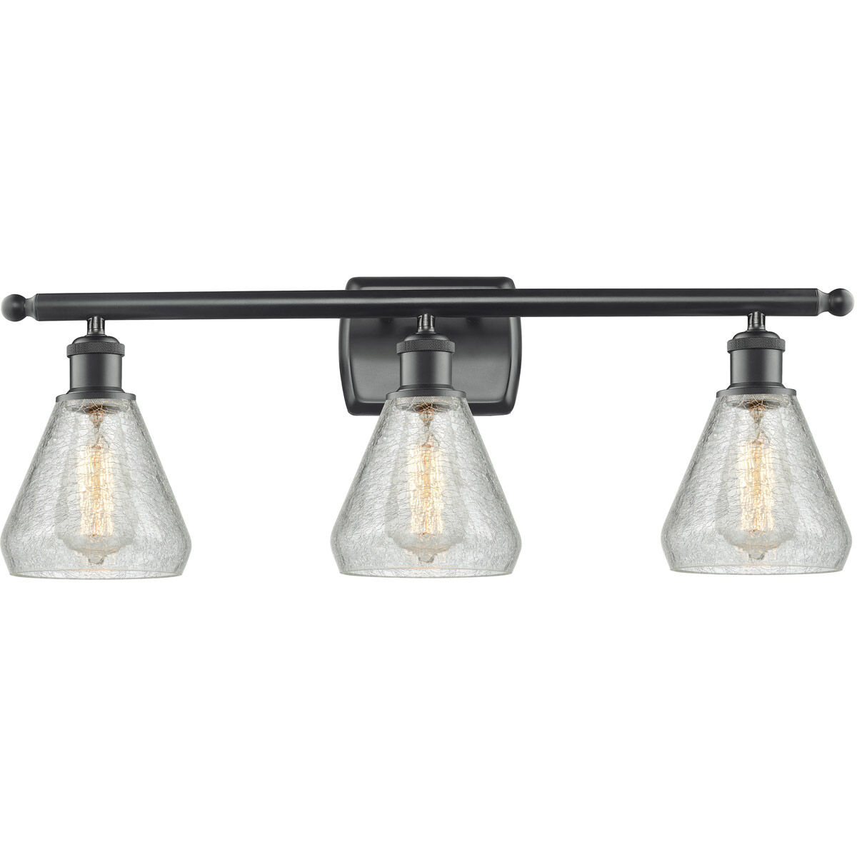 Ballston Conesus LED 26 inch Matte Black Bath Vanity Light Wall Light, Ballston