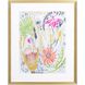 Florals Collection Green Framed Art