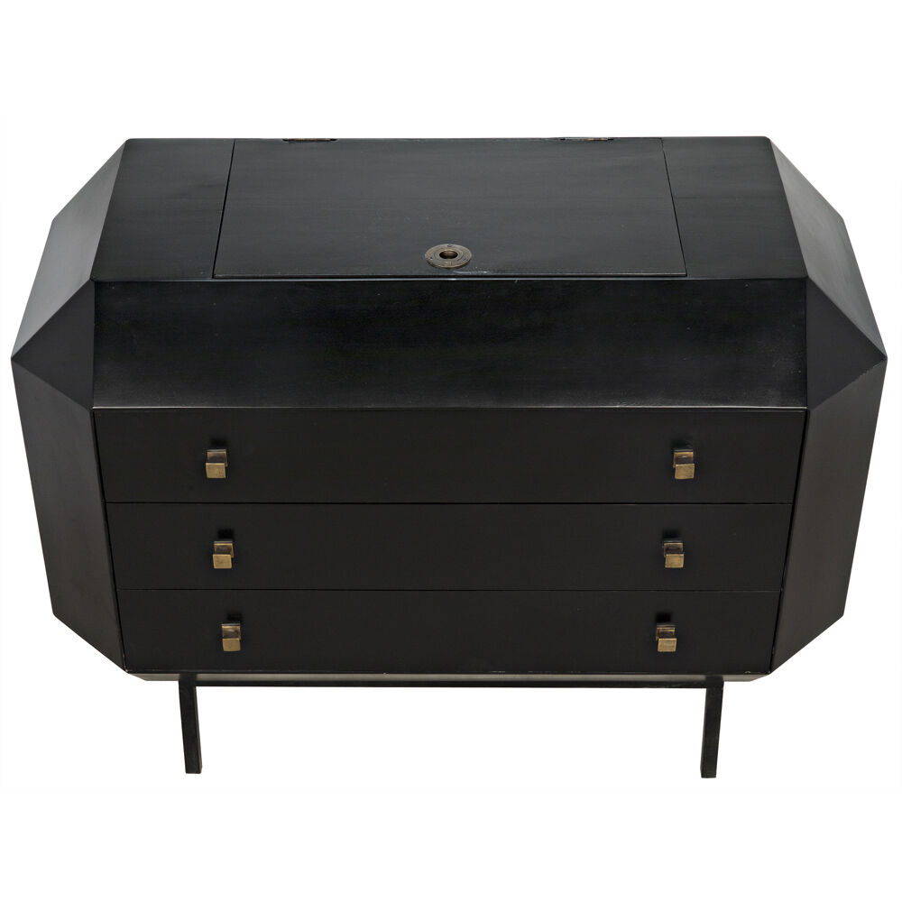 Rhiana Hand Rubbed Black Dresser