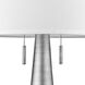 Muse 34 inch 100.00 watt Hand Painted Weathered Pewter Table Lamp Portable Light