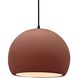 Radiance LED 12.25 inch Canyon Clay and Matte Black Pendant Ceiling Light