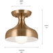 Sisu LED 8 inch Champagne Bronze Semi Flush Mount Ceiling Light