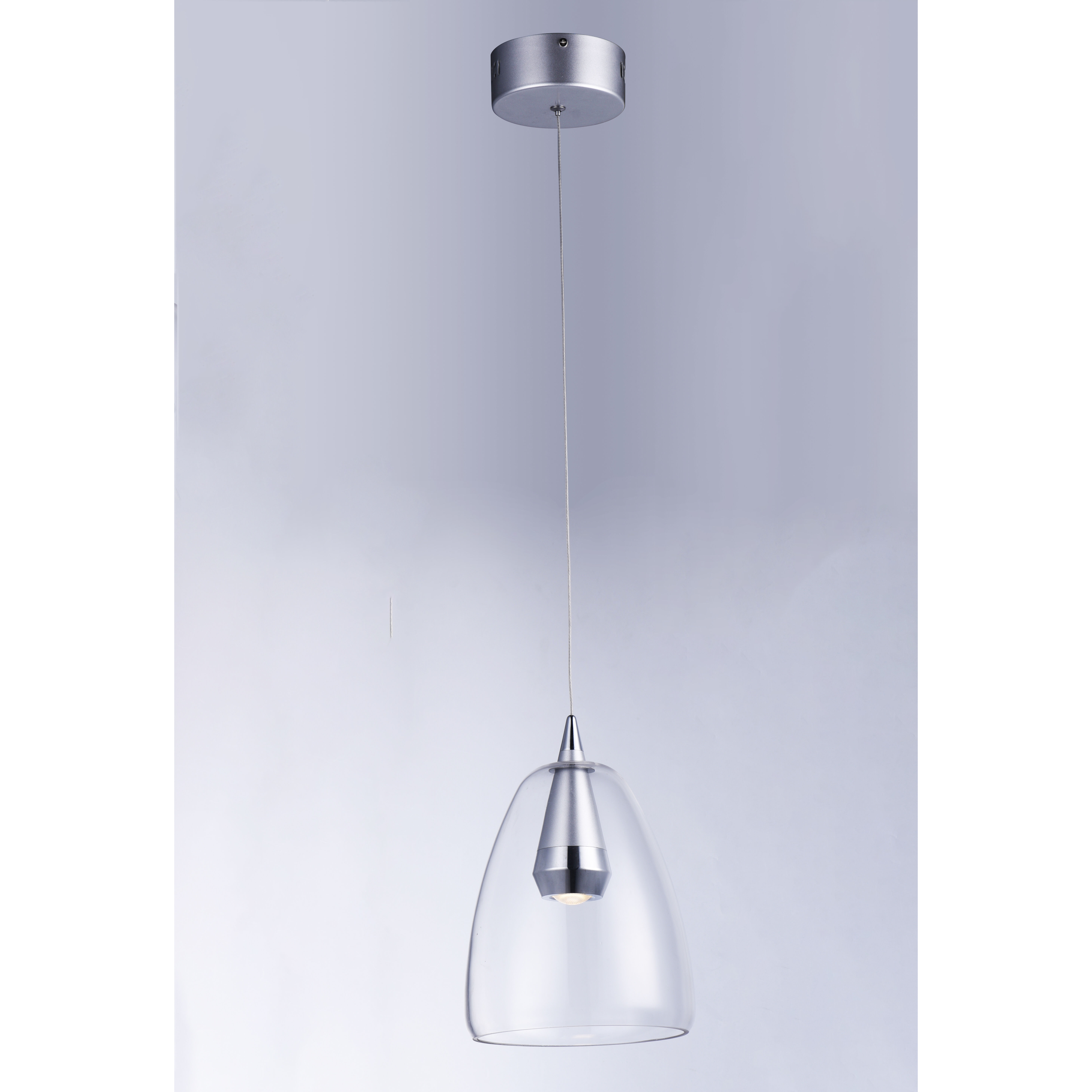 Sven Single Pendant Ceiling Light in Polished Chrome