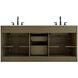 Alden 72 X 35 inch Chestnut Brown Bathroom Vanity Cabinet