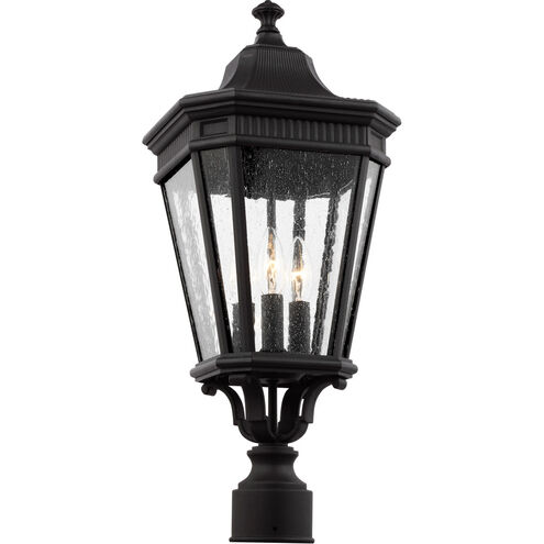 Cotswold Lane 3 Light 22.5 inch Black Outdoor Post Lantern, Small