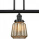 Franklin Restoration Chatham LED 39 inch Matte Black Island Light Ceiling Light in Mercury Glass, Franklin Restoration