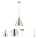 Ballston Cone 1 Light 16 inch Polished Nickel Mini Pendant Ceiling Light
