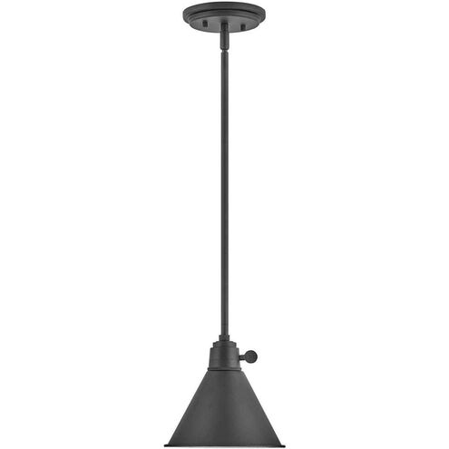 Arti 1 Light 7.75 inch Black Indoor Pendant Ceiling Light