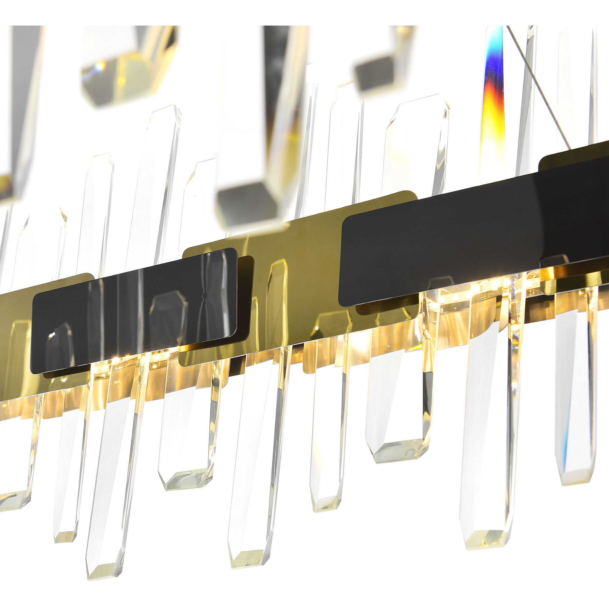 Aya LED 43 inch Pearl Black Island/Pool Table Light Ceiling Light