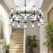 Revolve 24 Light 32.75 inch Clear Glass/Urban Bronze Chandelier Ceiling Light