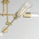 Equilibrium LED 36 inch Natural Aged Brass Semi-Flush Mount Ceiling Light