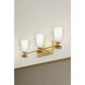 Elowen 3 Light 21.75 inch Legacy Brass Vanity Wall Light