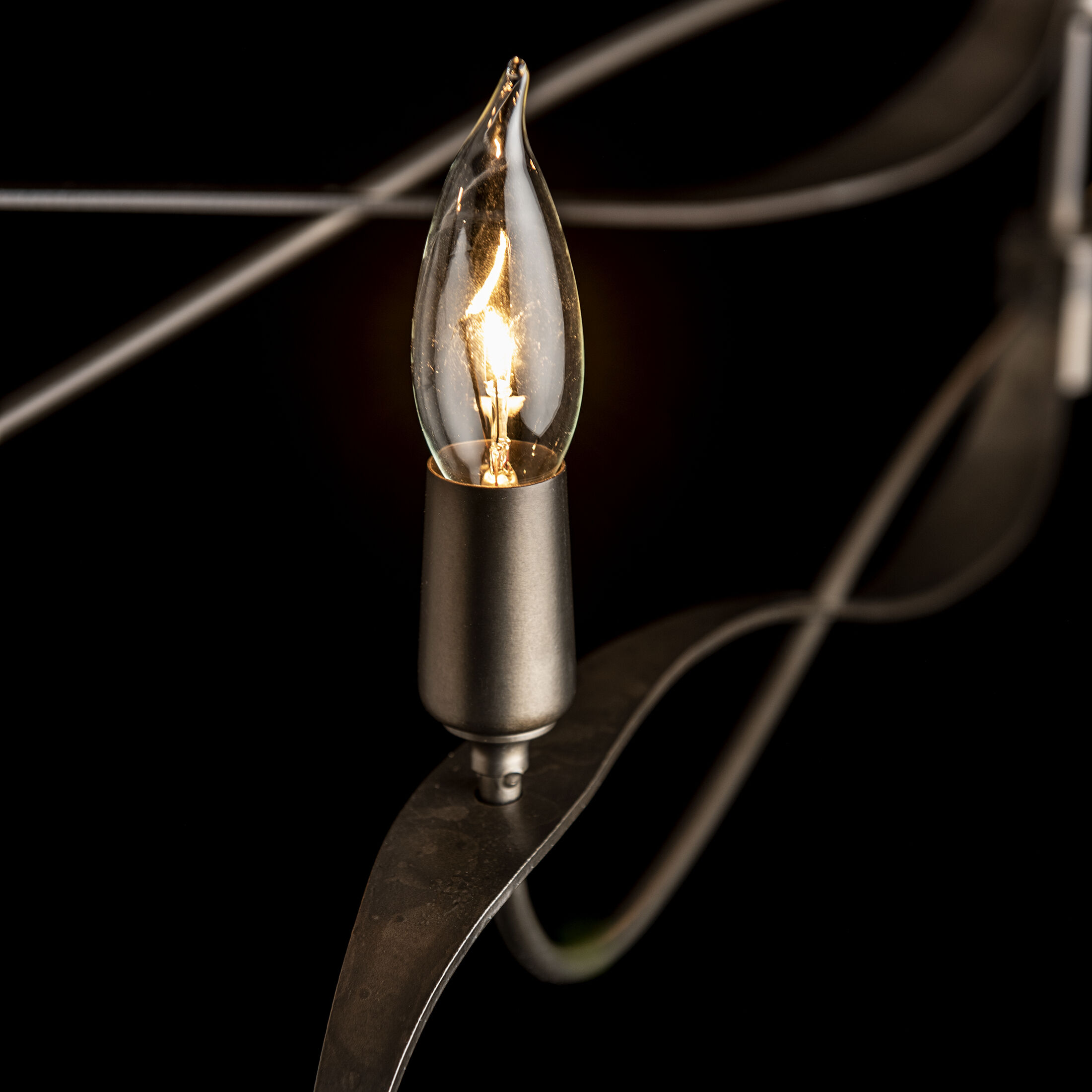 Willow 6 Light 59.4 inch Dark Smoke Chandelier Ceiling Light, Large