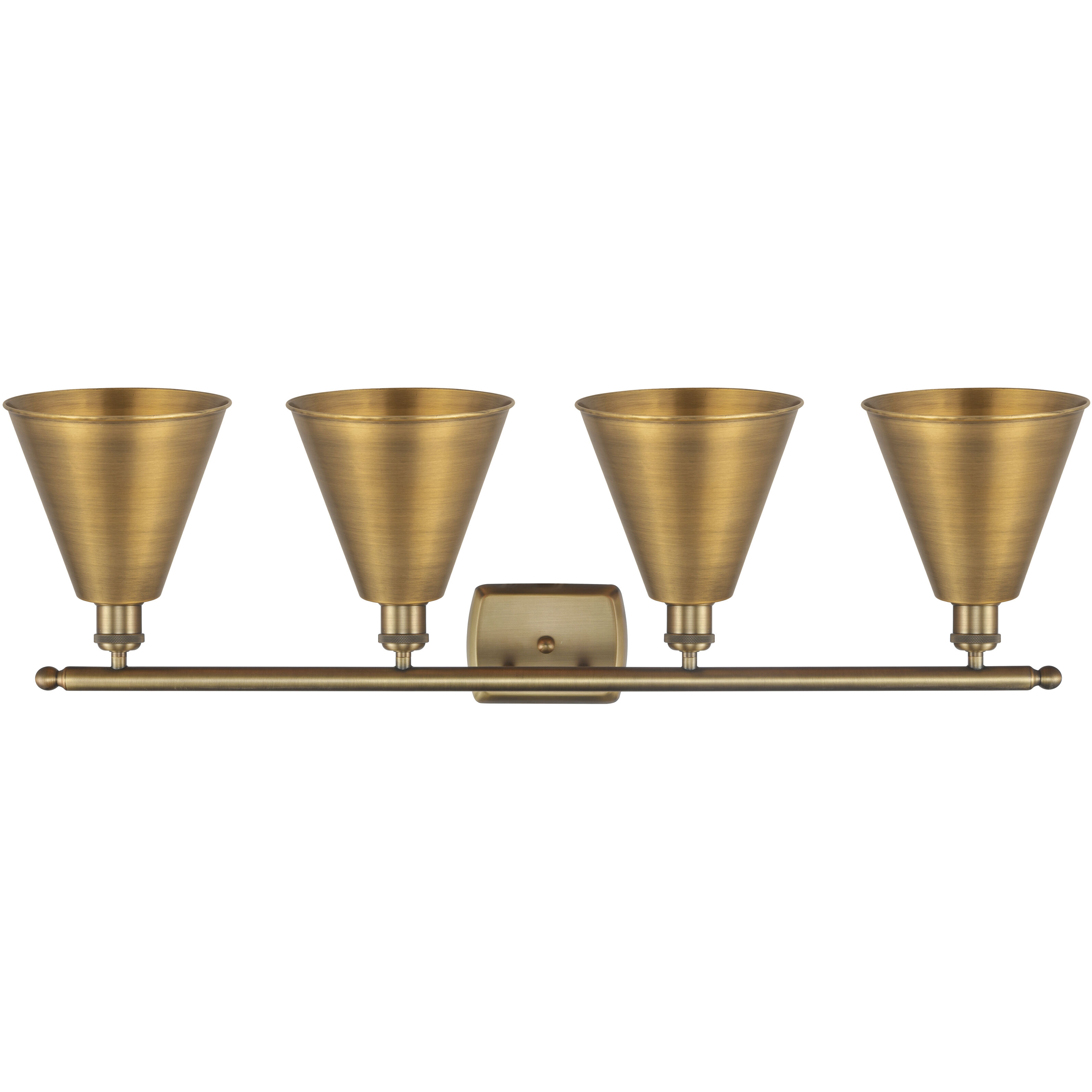 Ballston Cone LED 38 inch Brushed Brass Bath Vanity Light Wall Light