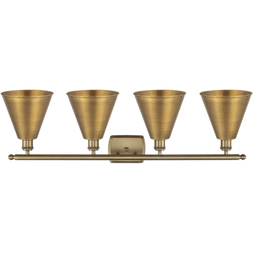 Ballston Cone LED 38 inch Brushed Brass Bath Vanity Light Wall Light