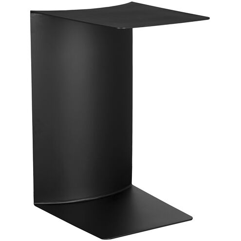 Mulligan 25 X 18 inch Matte Black Side Table