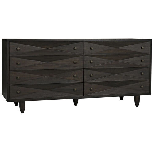 Diamond Ebony Walnut Double Chest, Double