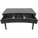 Curba 48 X 26 inch Hand Rubbed Black Desk