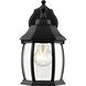 Waterdown 1 Light 11.75 inch Black Outdoor Wall Light