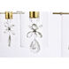 Hana 3 Light 24 inch Gold Linear Pendant Ceiling Light