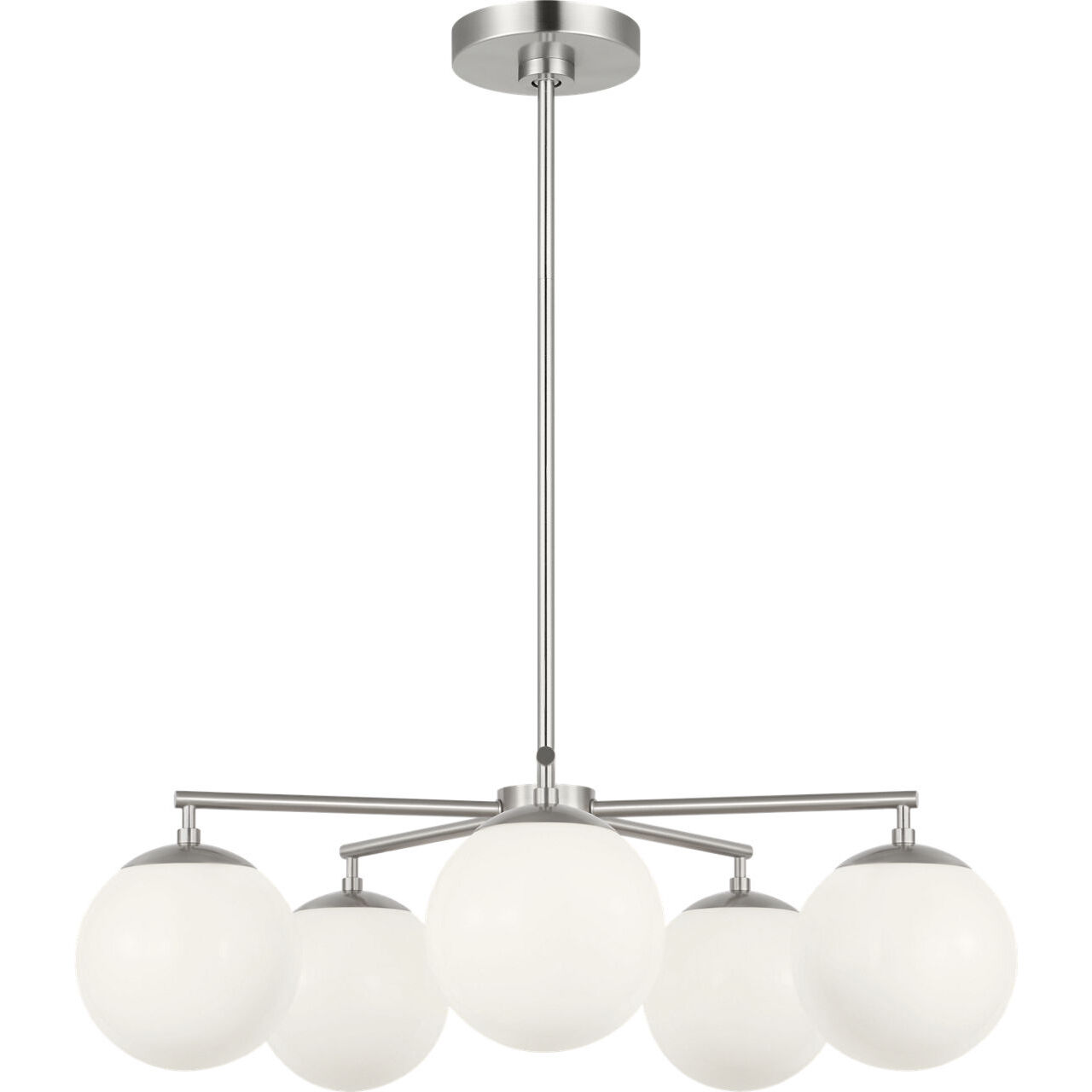 Nube 5 Light 26 inch Brushed Nickel Chandelier Ceiling Light in Incandescent