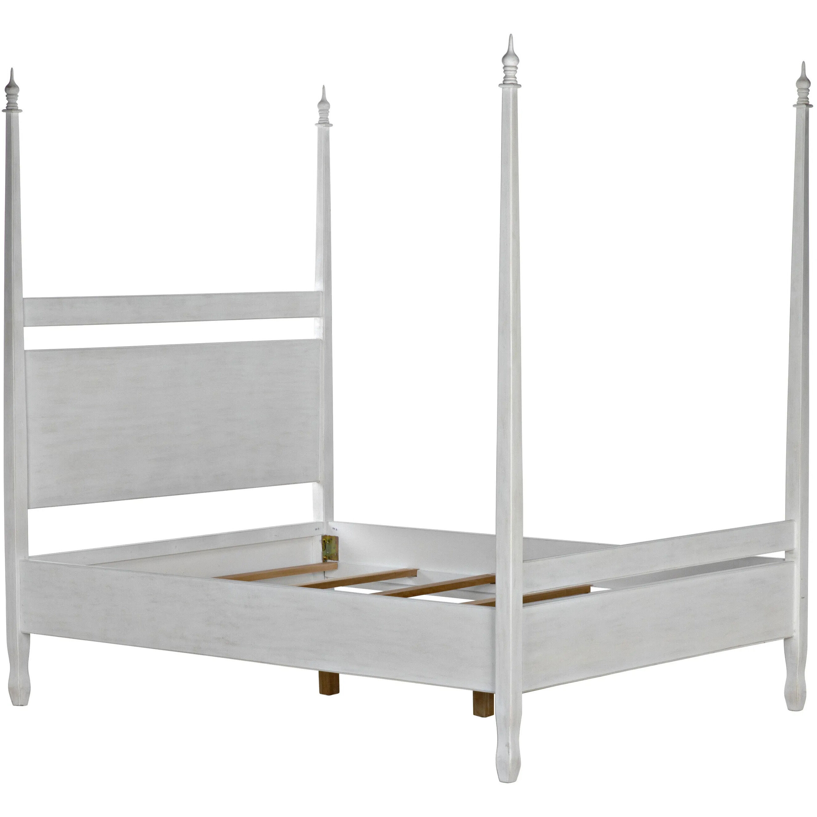 Venice White Wash Bed, Queen