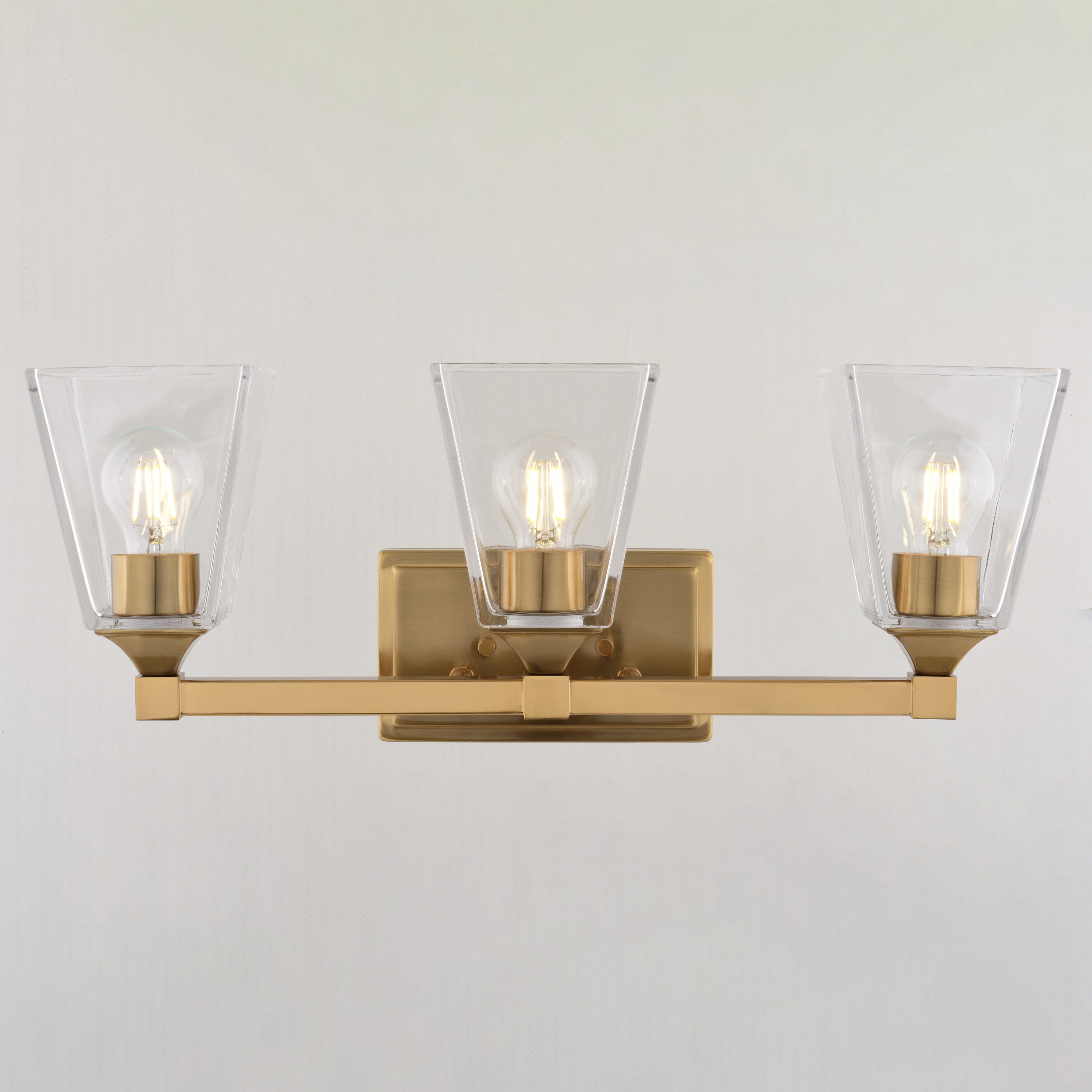 Wallingford 3 Light 22.5 inch Modern Gold Bathroom Vanity Wall Light